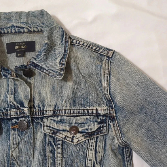J.Crew Indigo Denim Jacket, Color Light Wash Size XS - Picture 7 of 14
